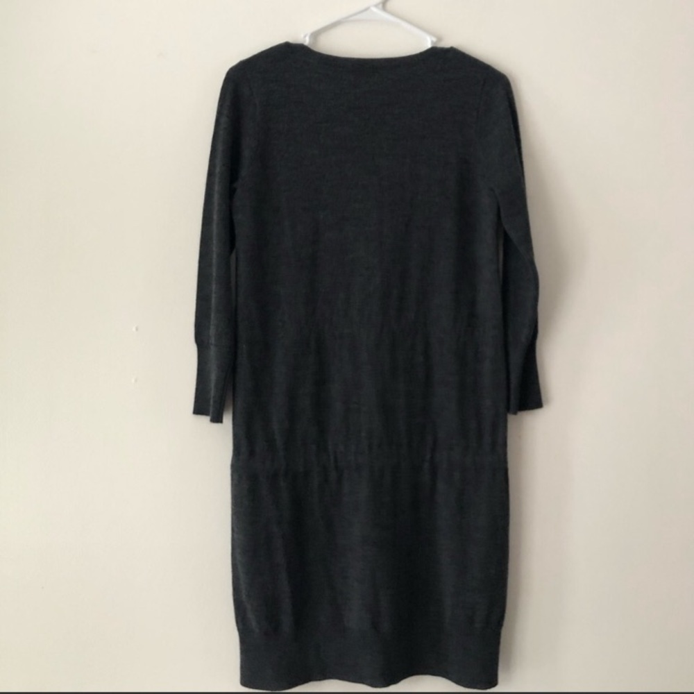 J. Crew Wool Blend Colorblock Drawstring Dress - image 6